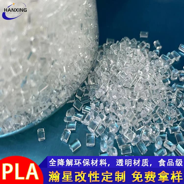 Transparent PLA Degradable Material - High and Low Temperature Resistant Biodegradable Material with High Fluidity and Gloss, Food-Grade PLA