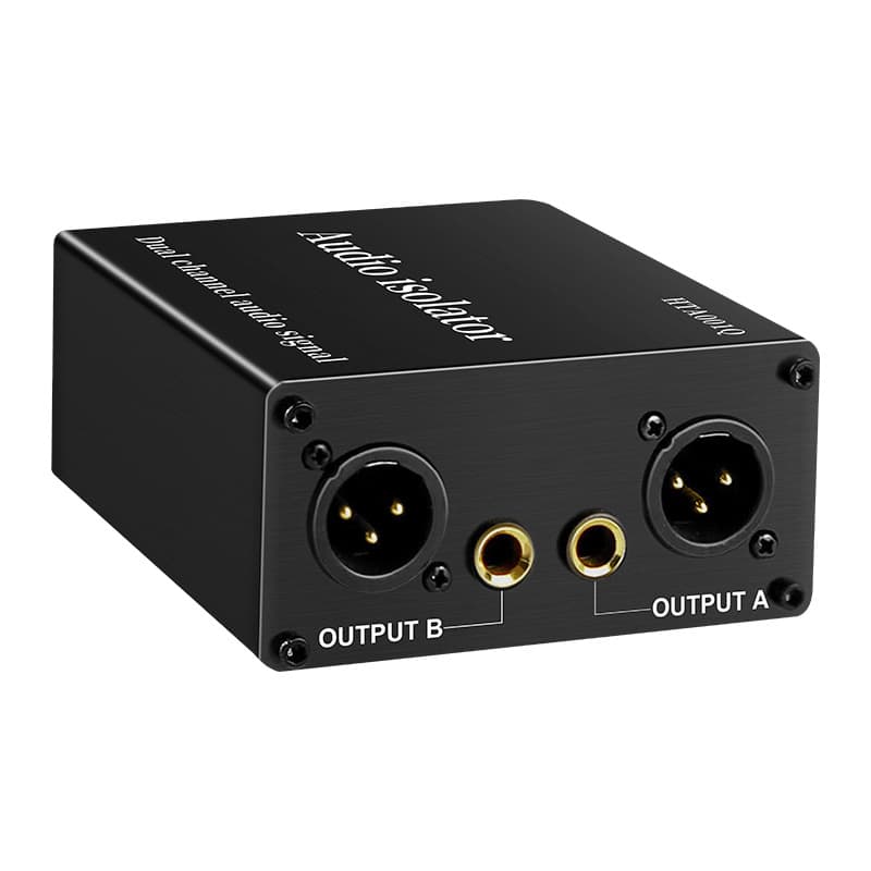 Audio Signal Isolator Eliminates Hum and Noise, Sound System Filter, Mixer Protection, 6.35mm XLR Port