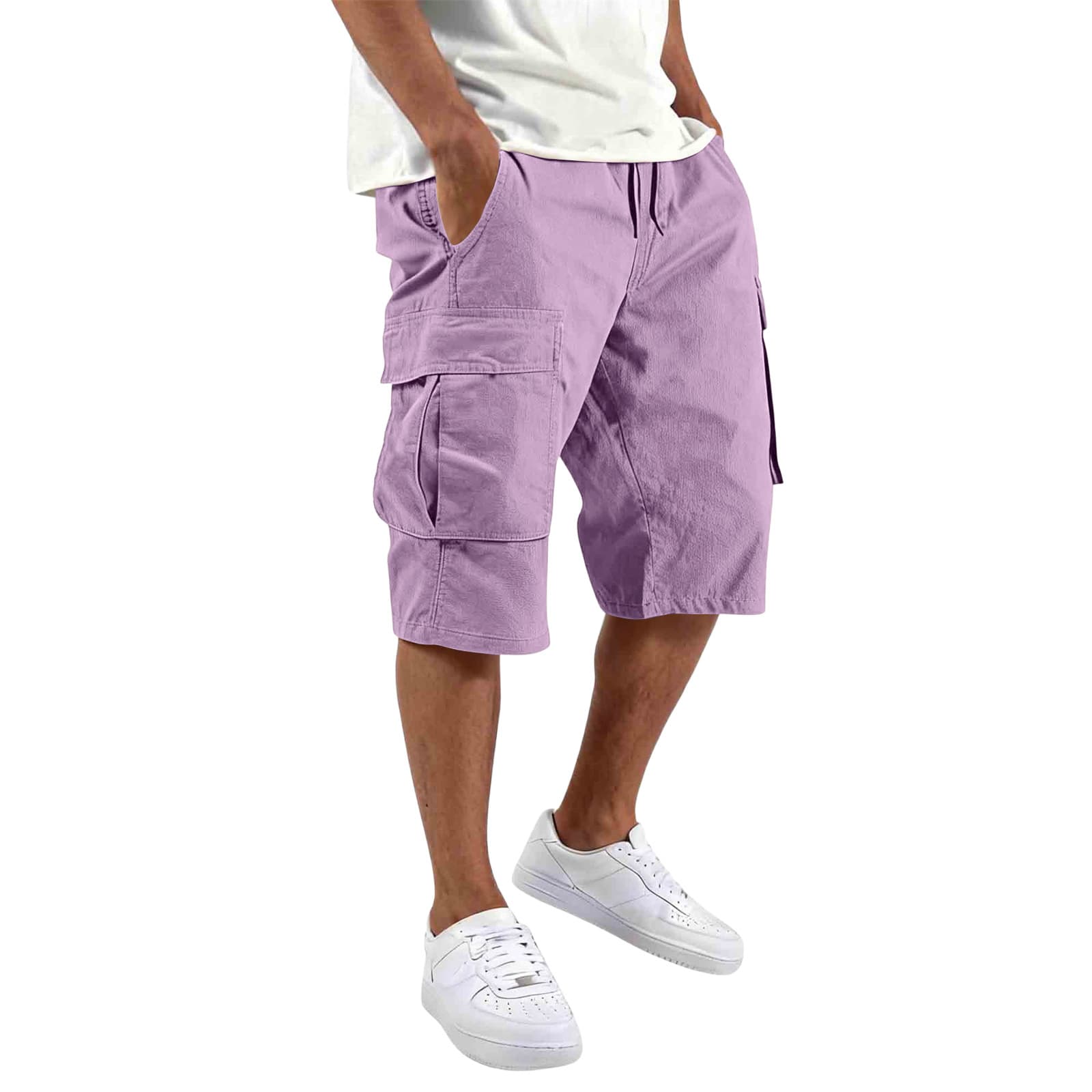 2025 Spring New Style European and American Cross-Border Foreign Trade Men's Work Shorts Sports Casual Multi-Pocket Cargo Pants for Men