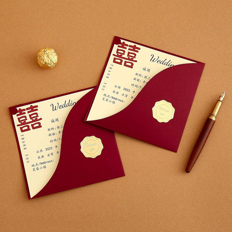 Invitation Card Wedding Invitation Card New Ins Style Wedding Senior Public Wedding Invitation Letter Wedding Gilding Mori Print