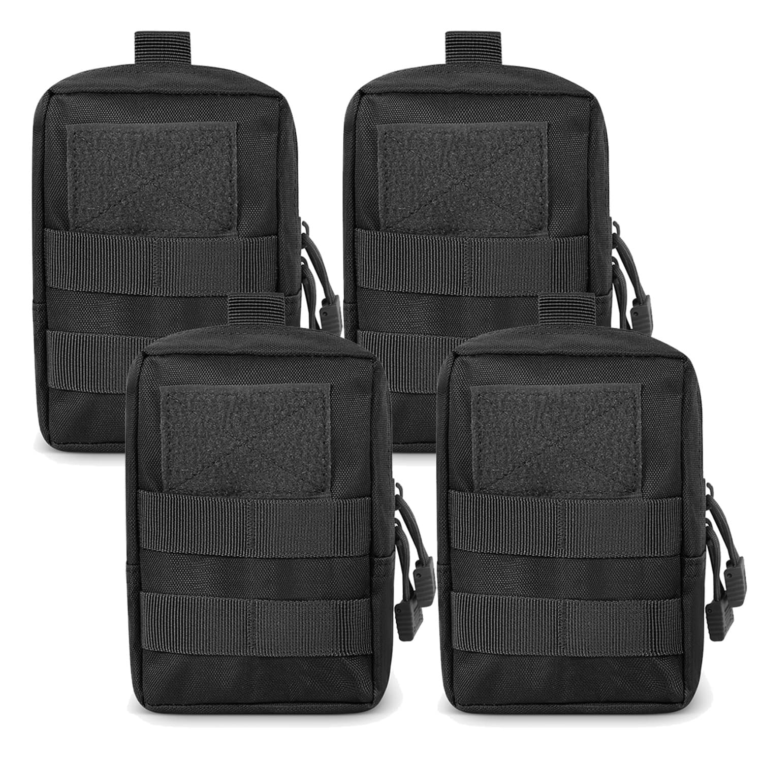 Molle outdoor tactical camouflage EDC commuter small waist bag molle military fan convenient accessory zipper bag 4 pieces