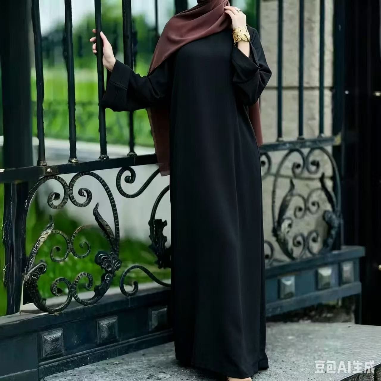 In-stock cross-border women's fashion, AliExpress Amazon Turkey solid color spring and summer dress factory wholesale