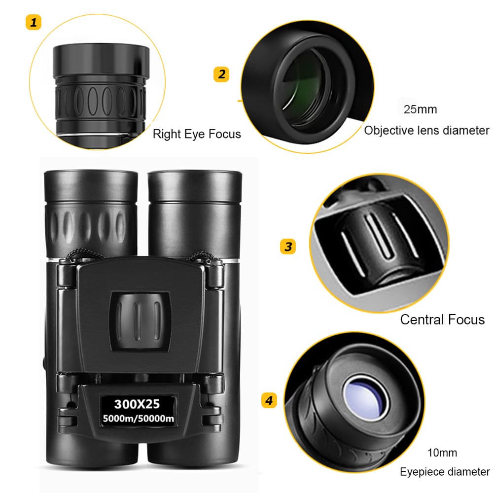 200x25 binoculars high-power high-definition mobile phone photography night vision outdoor telescope cross-border portable
