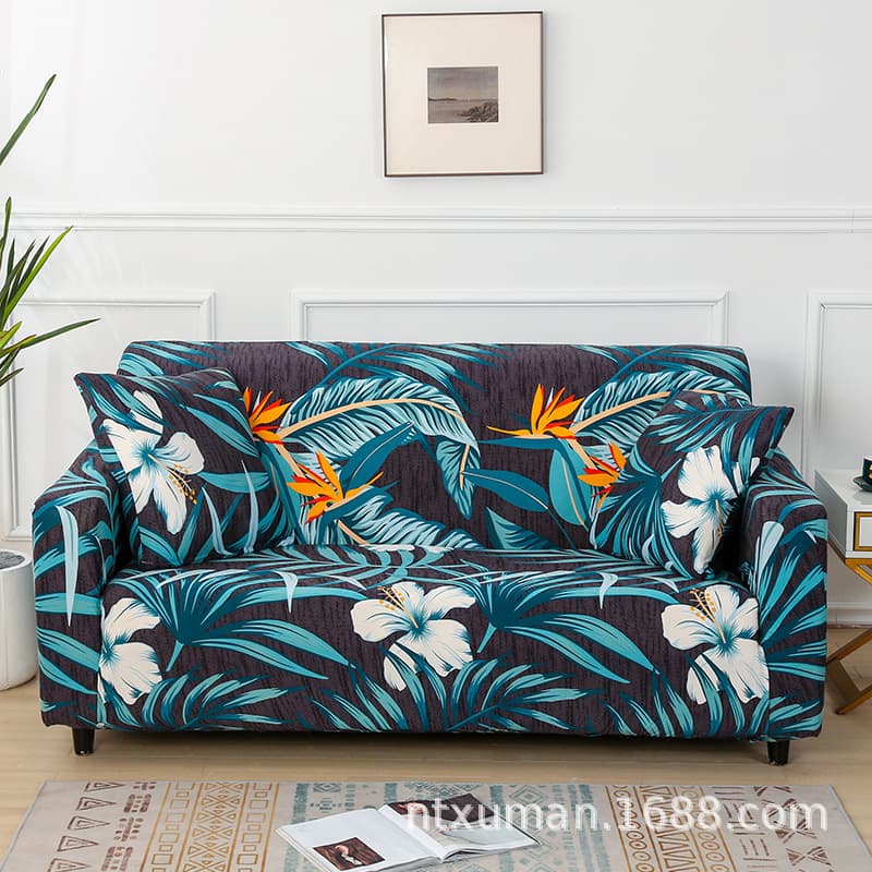 Modern Sofa Cover Full Wrap Stretch Knit for Single and Three-Seater Solid Color Sofa Cushion Universal Sofa Slipcover Home Anti-Slip
