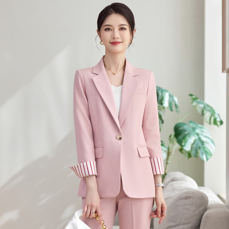 Women's Suit Set 2026 Spring/Autumn New Arrival High-End Hotel Front Desk Uniform Jewelry Store Beauty Salon Blazer Formal Wear
