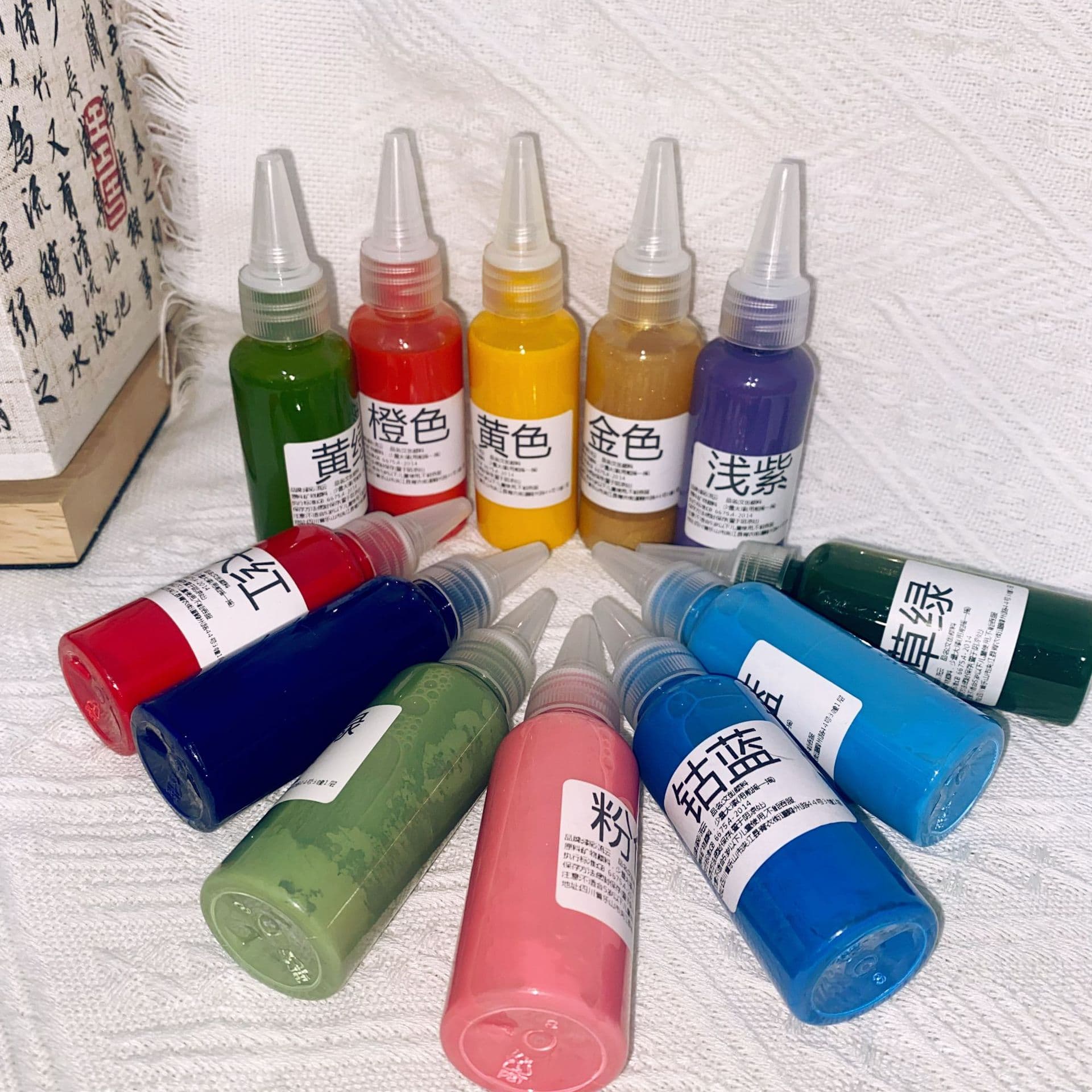 Drift Paint Single Bottle 50ml Large Capacity Paint Fan Pigment Material Kit Eco-friendly Odorless Drift Paint Eco-friendly Paint Fan