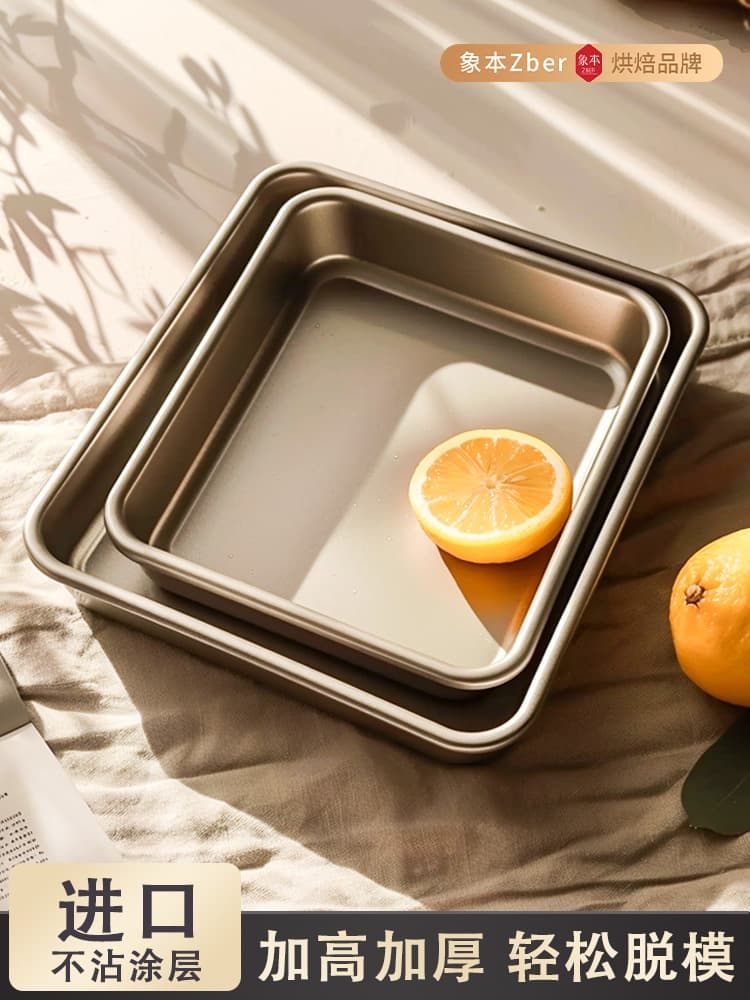 Oven-baking tray, vintage-style cake roll mold, non-stick rectangular snowflake crisp tray for home baking.