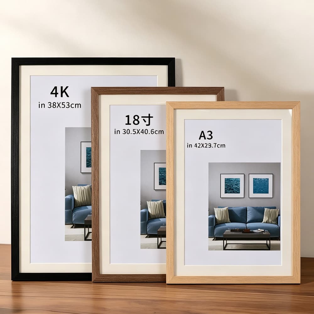 Simple Solid Wood Picture Frame Custom 6x8 7x9 8x10 Wooden Puzzle Frame Empty Frame Mounting A4 A3 Poster Display Frame