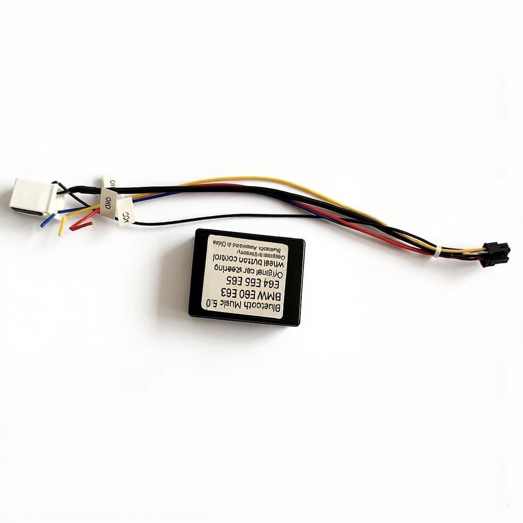 Suitable for BMW E66 E65 Original Car External Audio Source AUX Modification to Bluetooth Music, Steering Wheel Button for Changing Songs