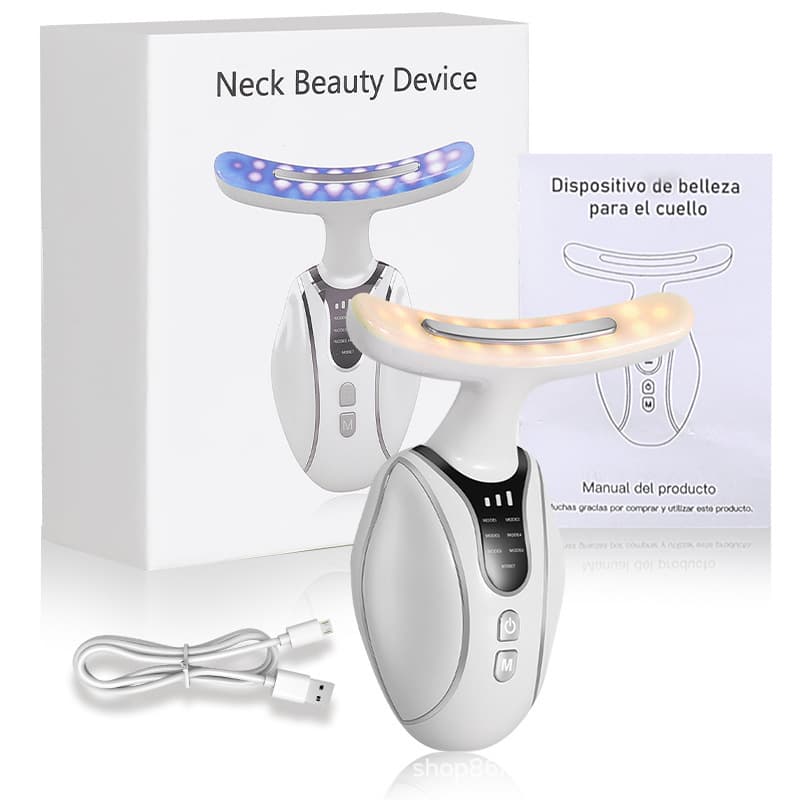 Cross-Border Neck Beauty Device, Neck Device, Neck Wrinkle Device, Microcurrent Neck and Face Dual-Purpose Nasolabial Fold and Neck Wrinkle Massager