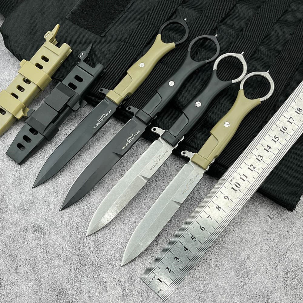 Extreme Force Mercy Outdoor Self-Defense Small Straight Knife Outdoor Knife Camping Carry-On Knife Sharp Portable Tactical Knife