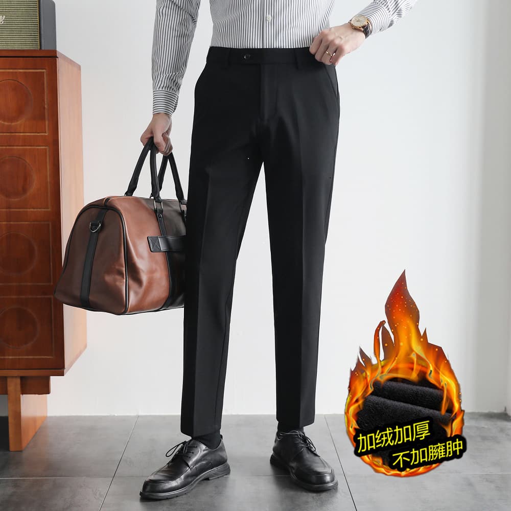Foreign Trade Wholesale One-Piece Drop Shipping Douyin Live Room Hot-Selling Eight-Part Pants Waist Elastic Drawstring Slim Suit Pants