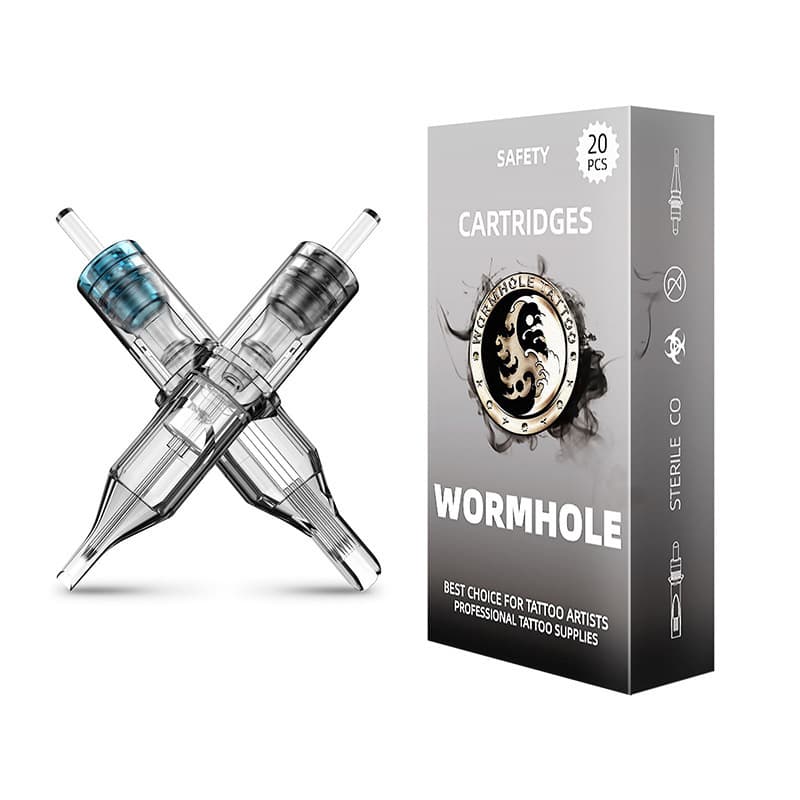 Wormhole Tattoo All-in-One Needle Tattoo Needle Cartridge Needle 20 Pieces 40 Pieces Mixed Pack Cross-Border Hot Sale