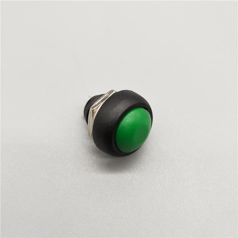 10pcs 12mm Miniature Self-Locking Momentary Reset Spherical Curved Surface Button Power Key Switch Two Pins