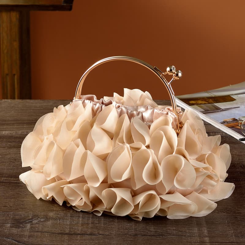 New Elegant Handheld Floral Banquet Bag Bridal Bag Evening Bag Clutch Fashion Bag Cheongsam Hanfu Bag