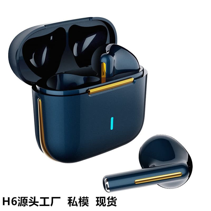H6 Wireless Sports Bluetooth Earbuds 5.3 Private Mold Semi-in-ear TWS Stereo Earbuds In Stock Compatible with Huawei