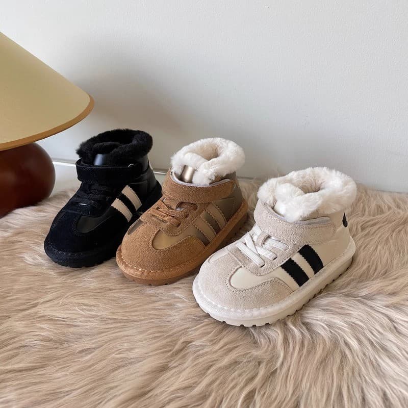 23 children's snow boots, boys' one-piece fur winter shoes, plus velvet and thickening, children's and baby's large cotton shoes, girls' bread shoes