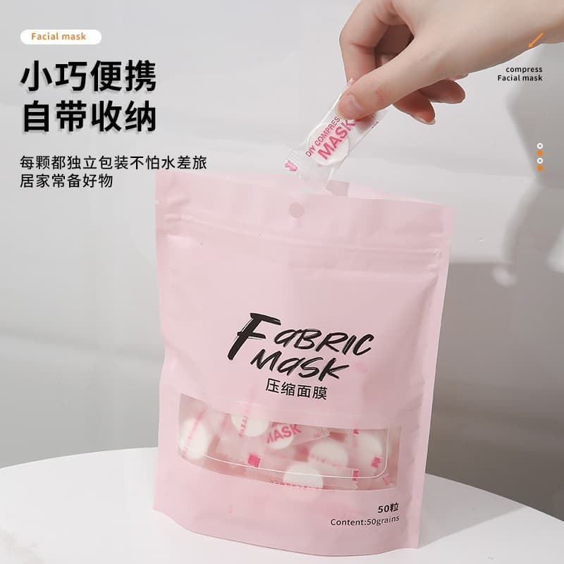 Compressed Facial Mask 100 Pcs, DIY Non-Woven Mask Paper for Spa Water Replenishment, Thin Cotton Mask, Disposable