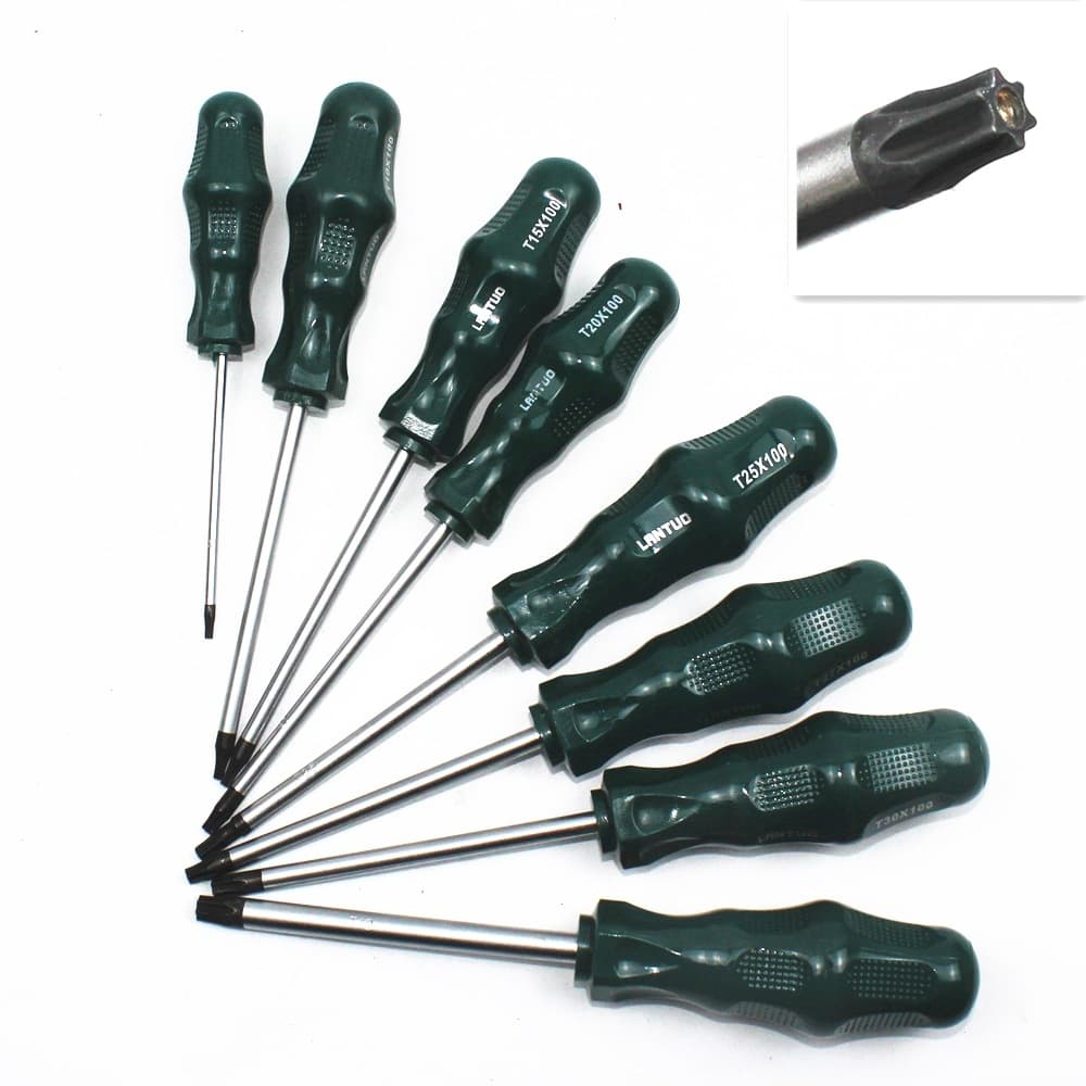 Torx Hex Screwdriver T8-40, Star Internal Hex Torx Screwdriver, Rice-Shaped Screwdriver, T-Type Screwdriver