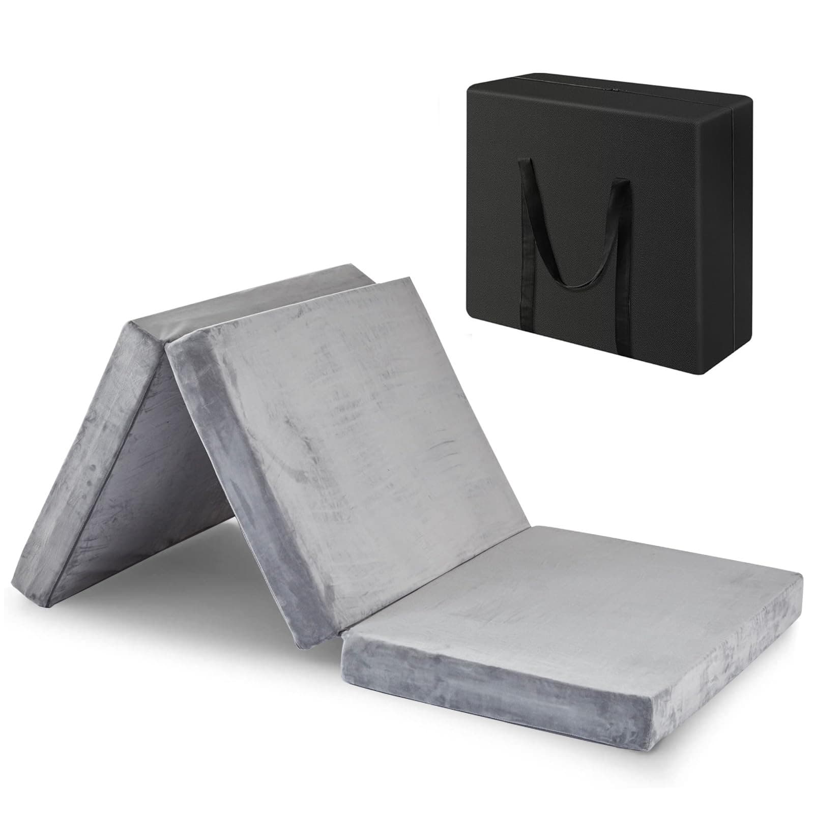 Tri-fold mattress nap floor high-density sponge mat foldable portable single tatami floor mattress