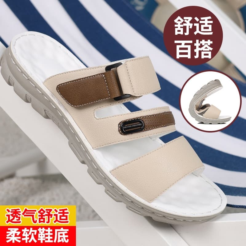 Cross-border Large Size Slippers Men New Summer Sandals Non-slip Outdoor Casual Slippers Beach Shoes 8908