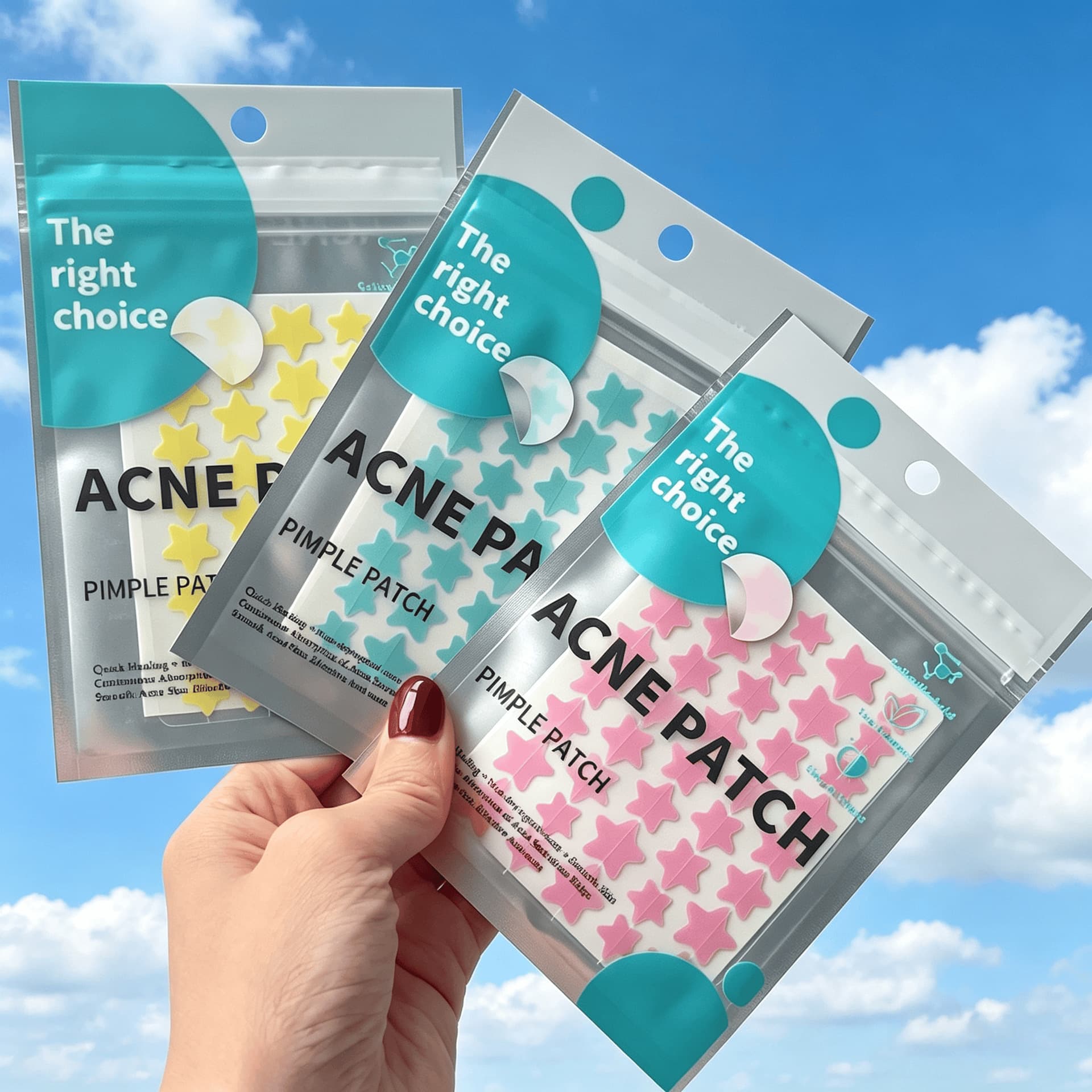 ACNE PATCH40 Star Acne Patch Cute Hydrocolloid Covering Traces, Suction, Acne, Anti-acne, Day and Night Double Effect Patch