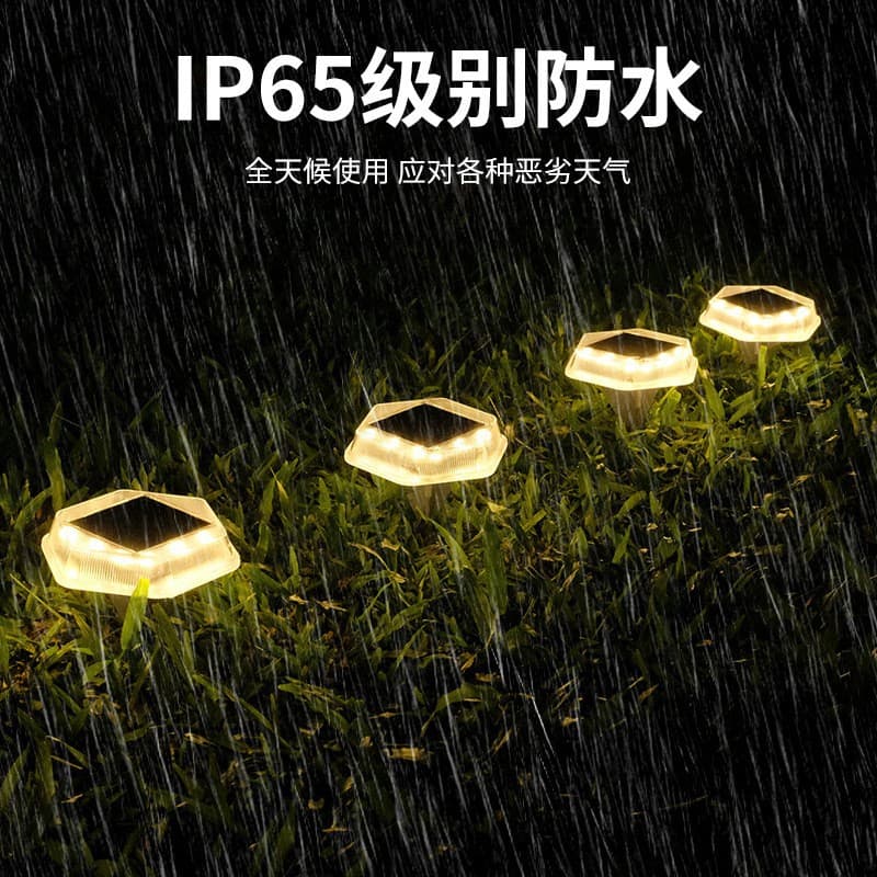 Cross-border Solar Ground Light Outdoor Waterproof Garden Light Garden Step Walkway LED Strip Ground Light Wholesale