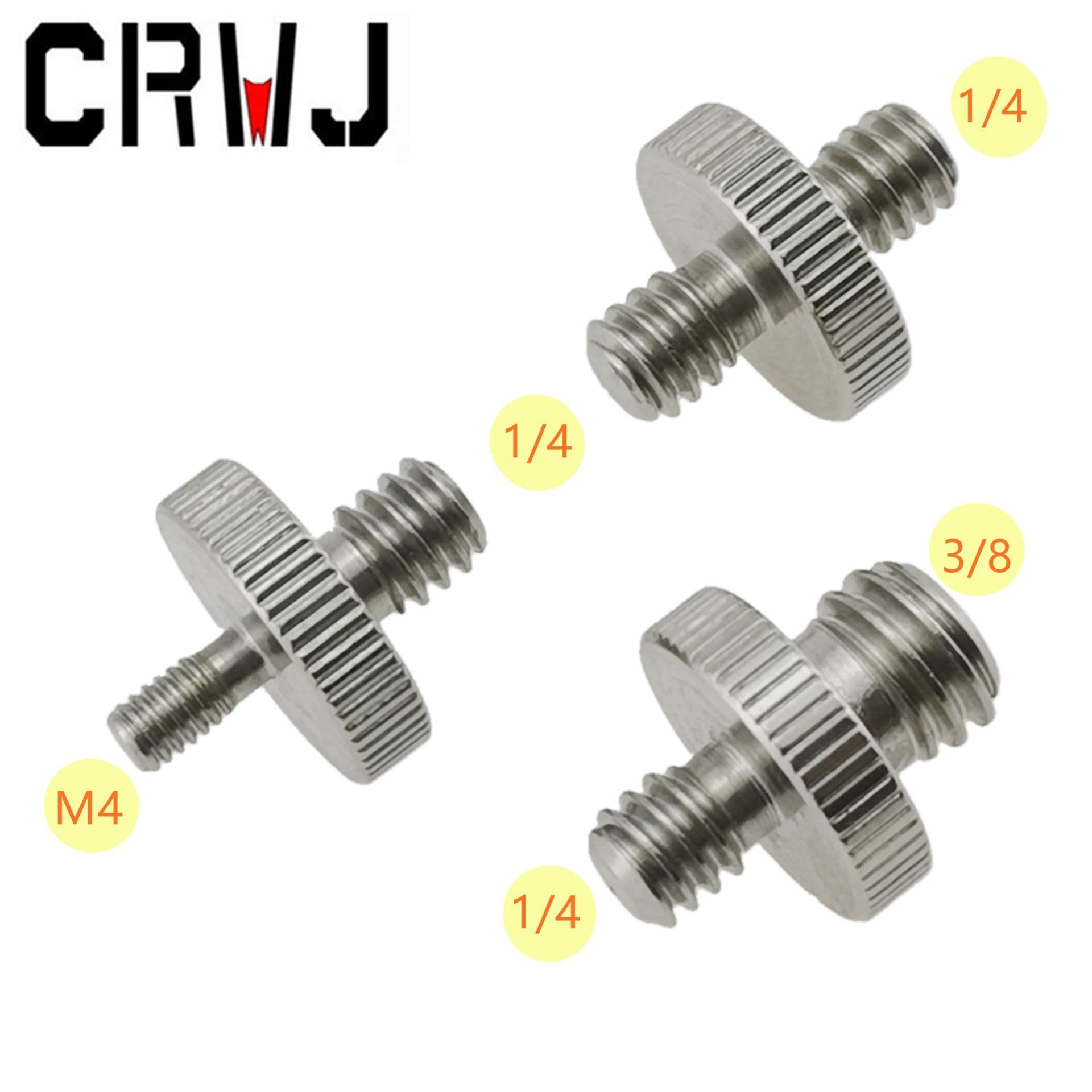 1/4 to 3/8 Dual Head Adapter Screw for Tripod Head Projector M4 Adapter Screw Camera Stand Photography Equipment