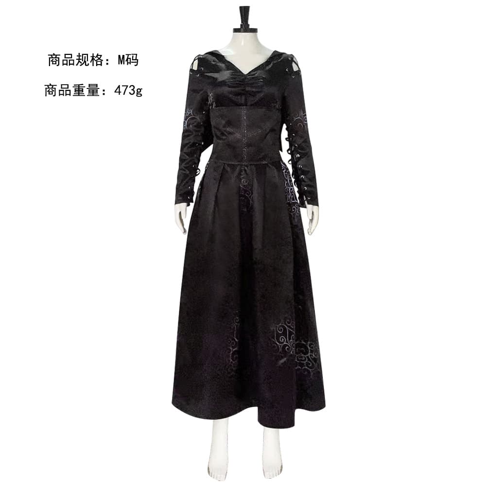 Bellatrix Lestrange Cosplay Costume Harry Potter Death Eater Skirt