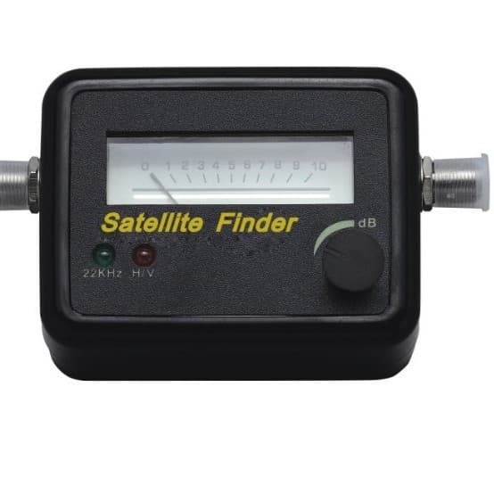 Mini Satellite Finder Dual LED Satellite Locator Signal Meter for Large and Small Dish Alignment