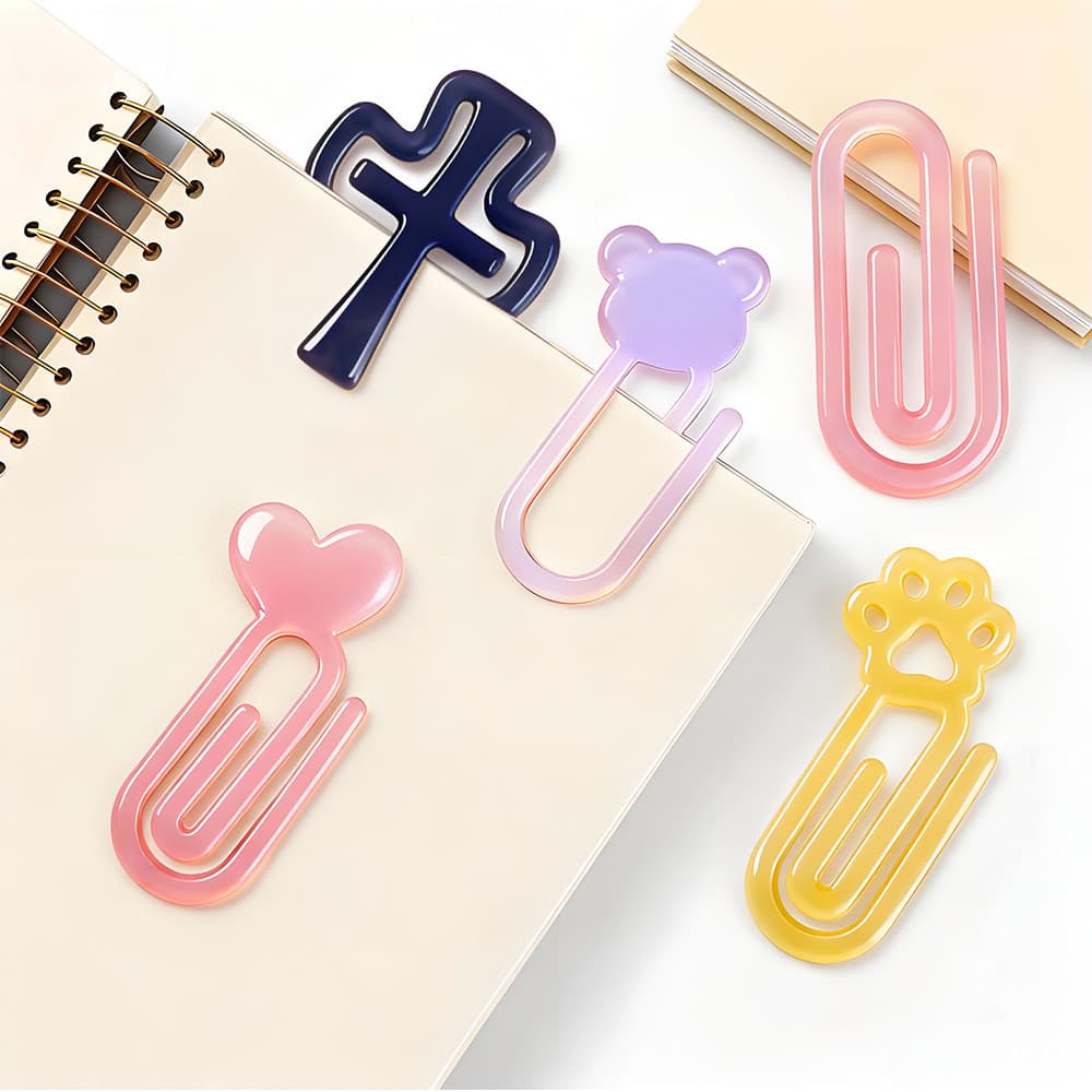 Cross-border Paperclip Silicone Mold DIY Multi-Style Star Christmas Tree Shape Mirror Bookmark Resin Mold