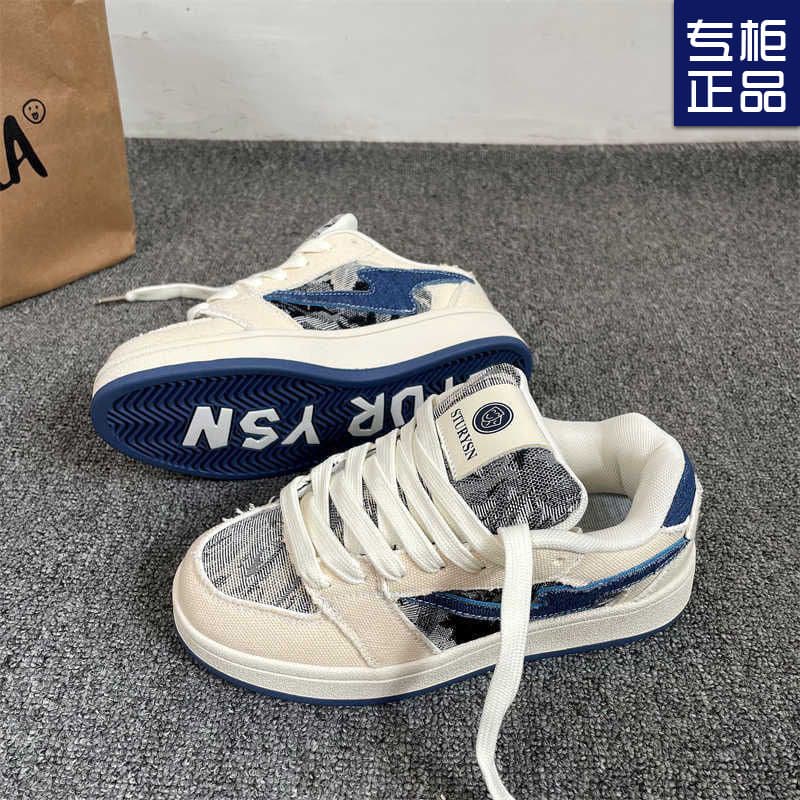 American Niche Couple Sneakers Unisex Ins Trend 2024 Autumn New Student Versatile Sports Casual Bread Shoes