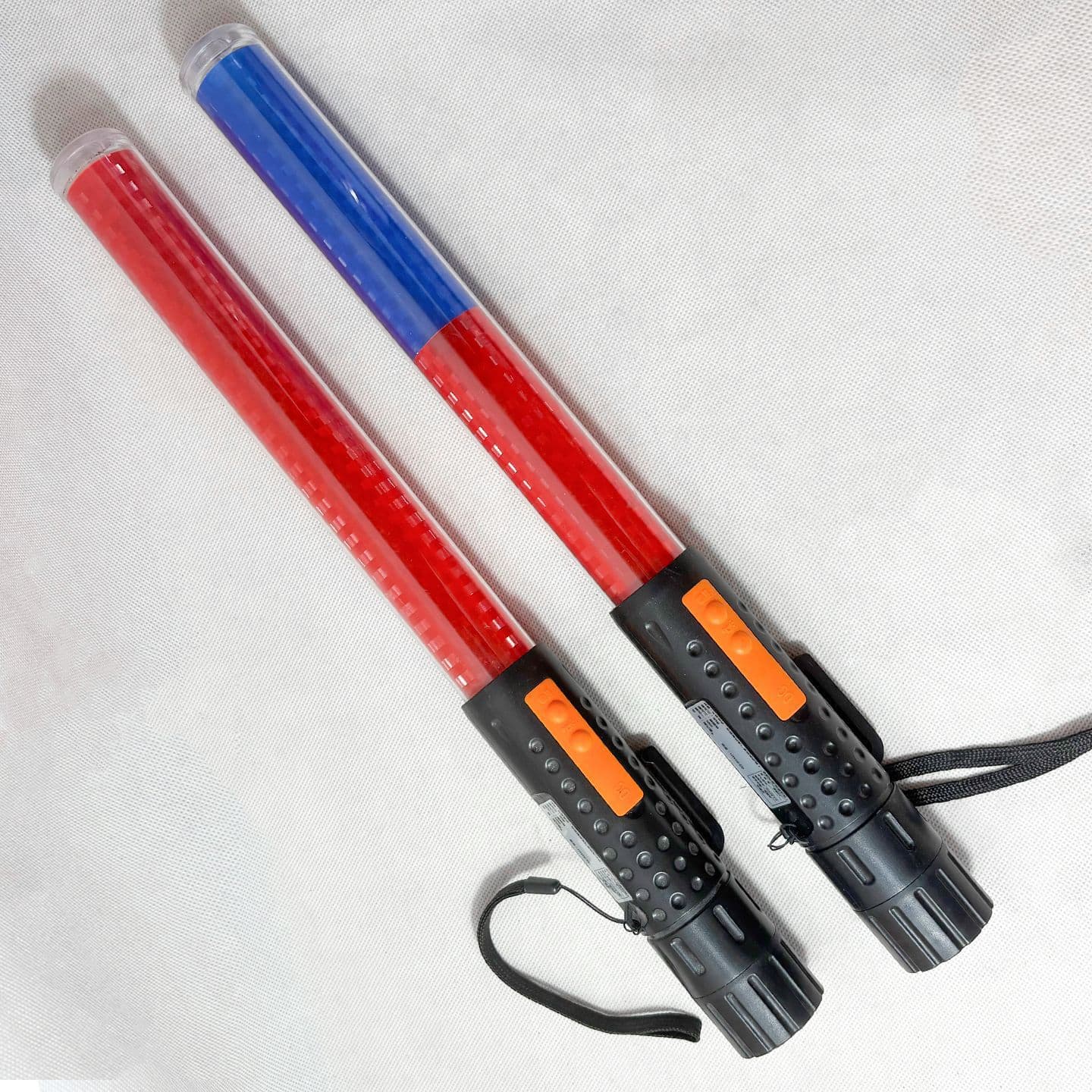 41CM Sound and Light Traffic Baton Red Blue Charging Type Handheld Multifunctional Glow Stick LED White Light Warning Lamp