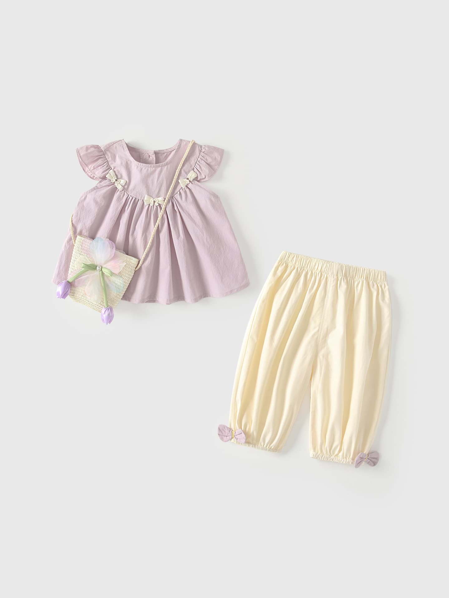 Baby Suit Girls Summer Clothes 2026 New Infant Tops Children's Pants Fashionable Little Princess Summer Clothes