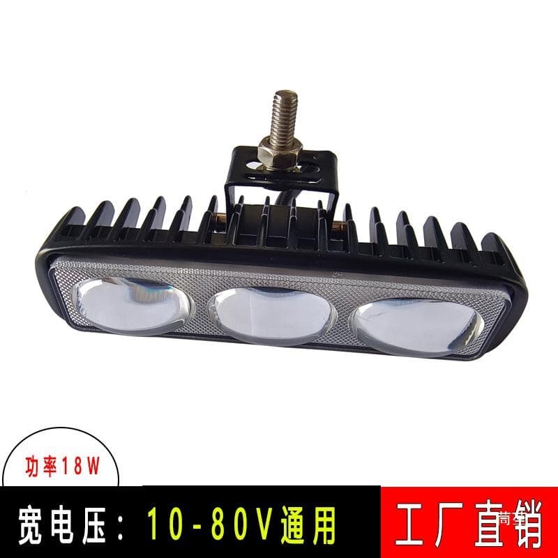 Bright Red and Blue Light Single Straight Line Beam 3-Eye Lens Forklift Area Work Warning Light 10-80V Others None