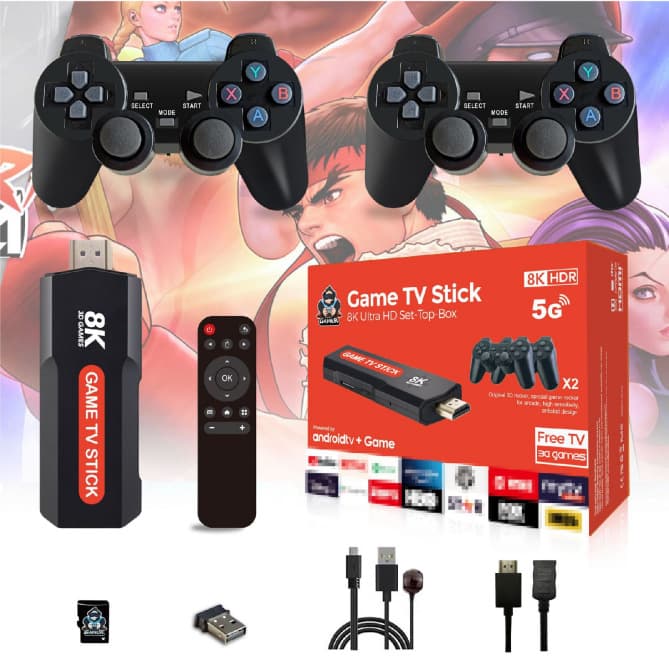 Factory Direct Q9 Game Console TV 8K Retro Classic Home Game Set-Top Box 2.4G Wireless Double Play