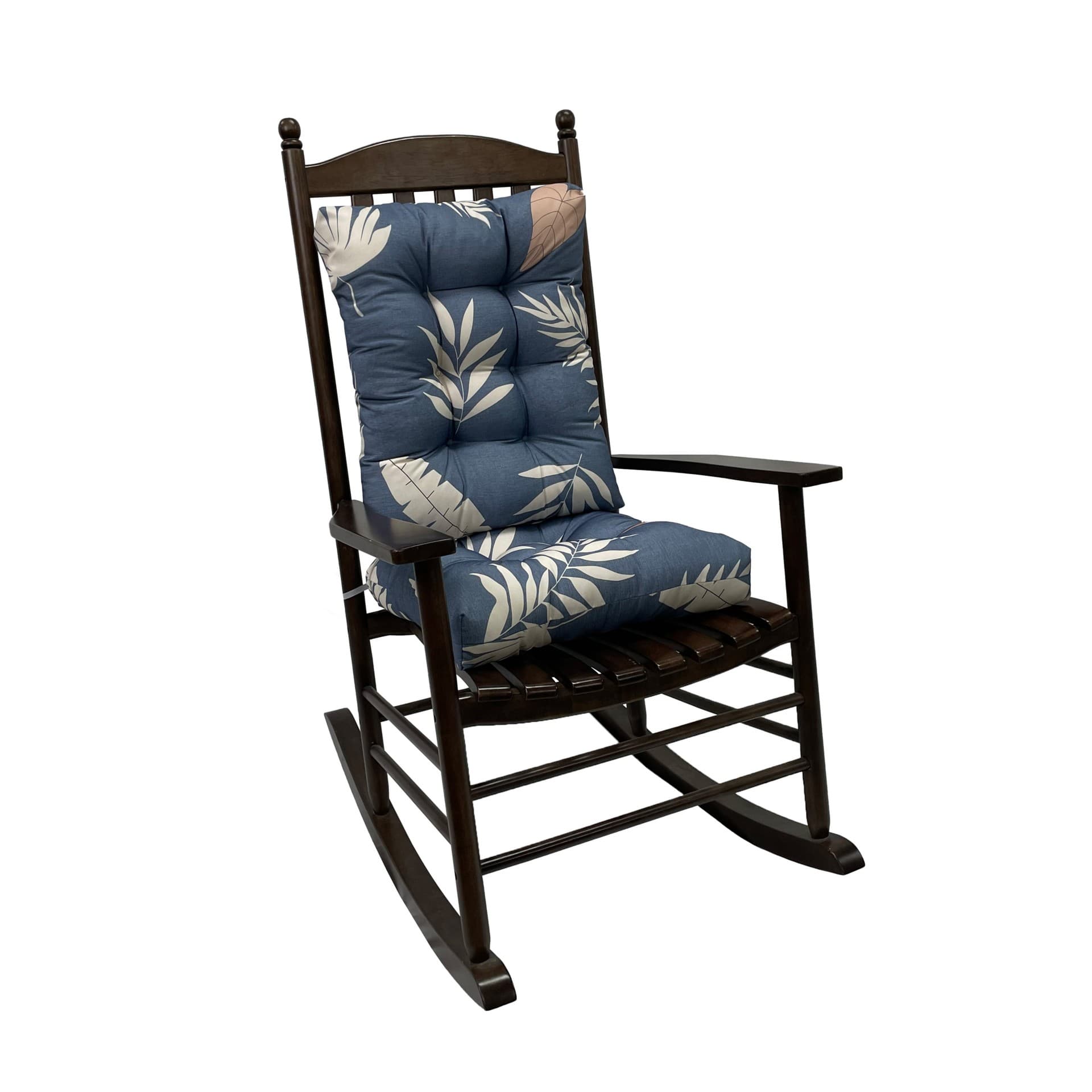 Splash-proof recliner cushion rocking chair cushion beach chair cushion courtyard rattan chair cushion bench cushion with straps