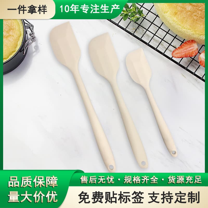 Large Integrated Silicone Scraper, Heat-Resistant Spatula, Cake Cream Spatula, Baking Tool Spatula, Baking Scraper
