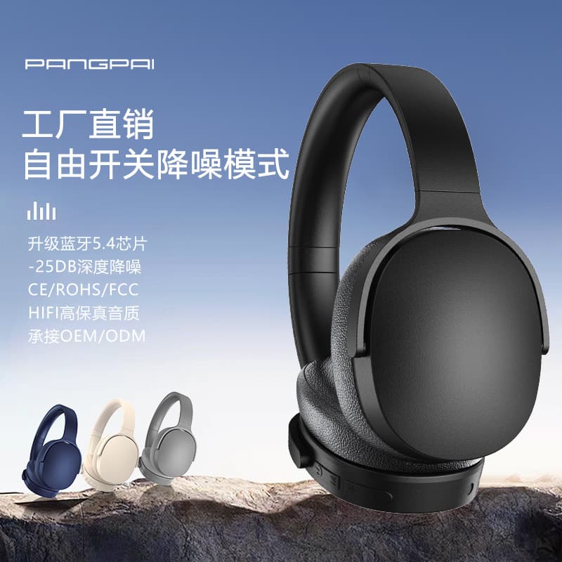 Cross-border active noise reduction headphones, long battery life, ANC wireless Bluetooth, low power consumption, large battery, ready for delivery 24 hours a day