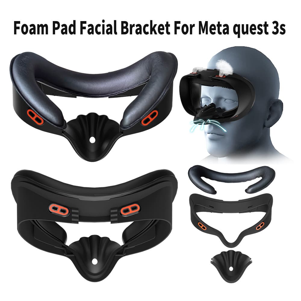 New Meta Quest 3s foam face mask stand accessory, breathable, sweat-proof, waterproof VR gaming face mask
