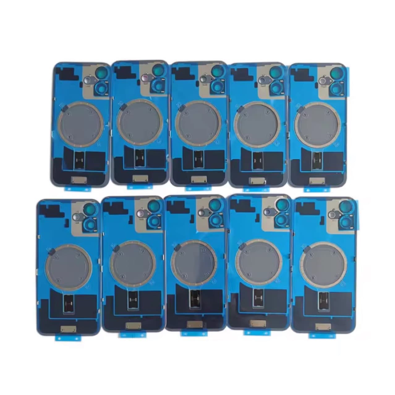 Compatible with iPhone 16 Back Cover Assembly 16PM Back Glass with Pre-Soldered Bracket 16Pro with Wireless Charging Magnet