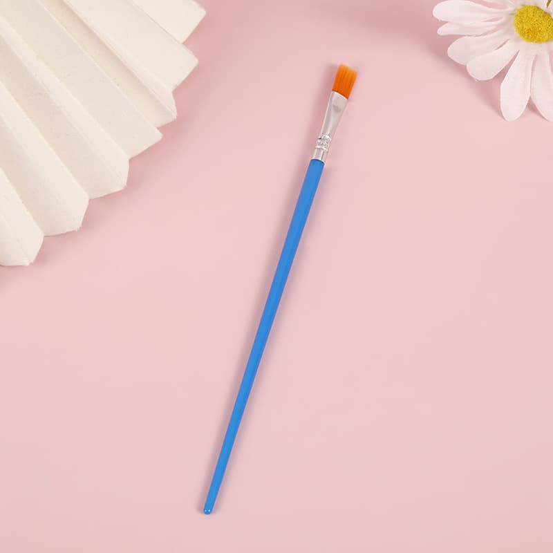 Kids Acrylic Paint 12-Color Set 6-in-1 Student Painting DIY Plaster Doll Strips Wholesale Soft Brush Pens