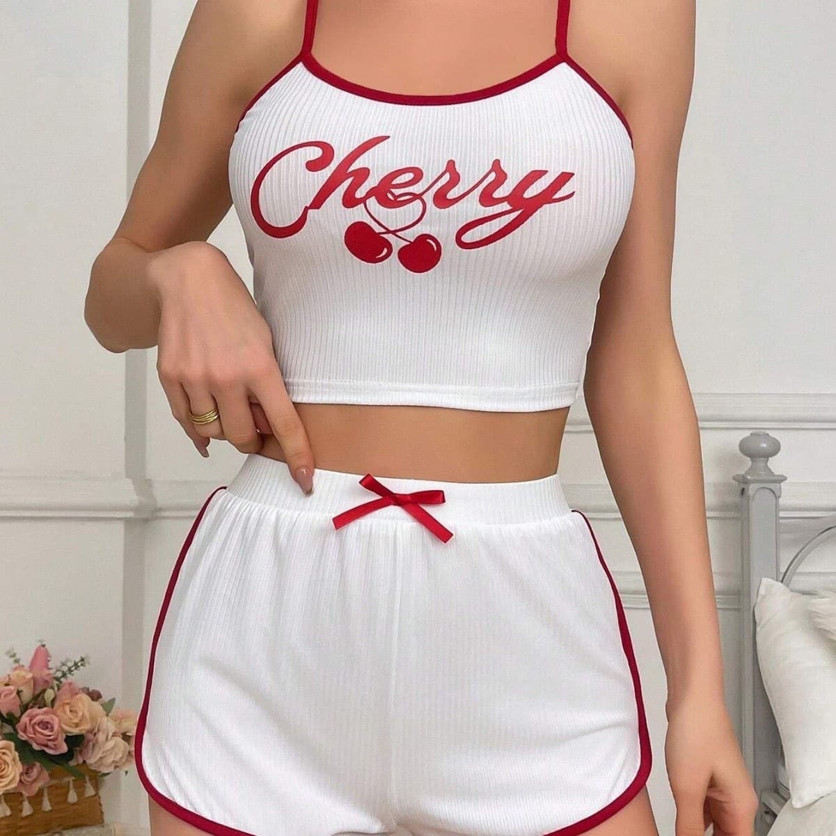 Cross-border 2026 New Autumn/Winter Pajamas Women Camisole Shorts Set Amazon Stock Homewear AliExpress Wholesale