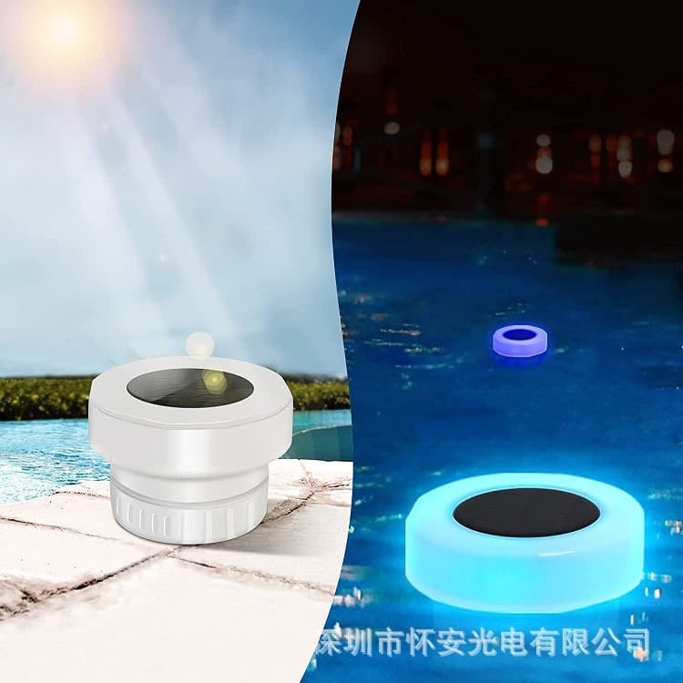 Private Mold Solar Pool Sanitizer Light 3-Inch Automatic Chemical Dispenser Floating Dispenser
