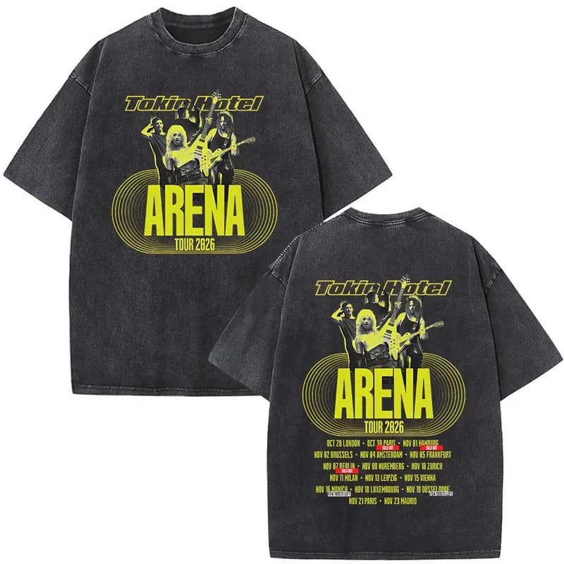 [Cross-border EU Size] Rock Band Tokio Hotel Arena Tour 2026 Merch Vint