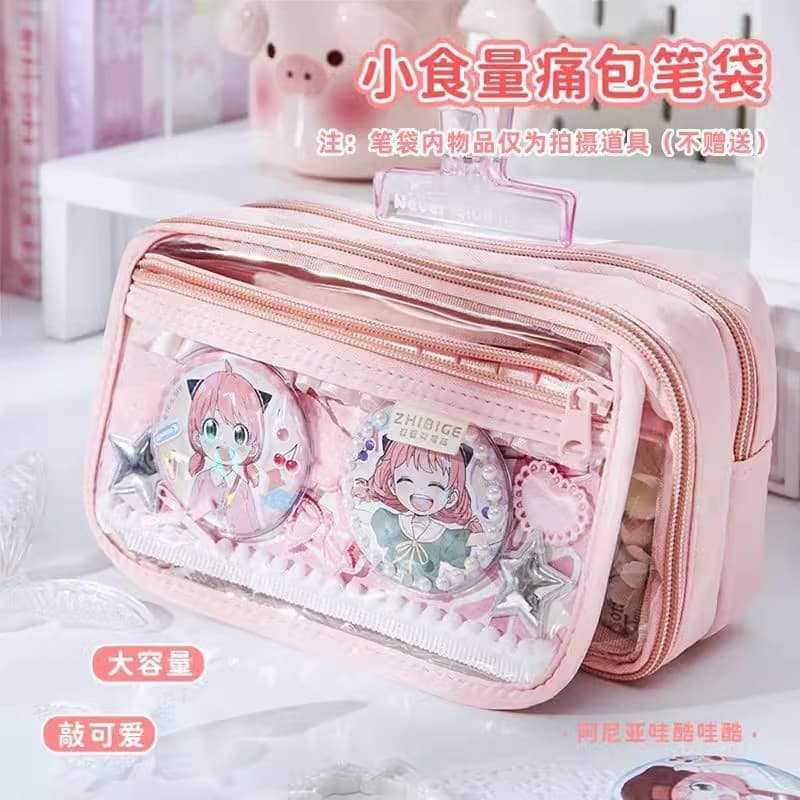 Transparent Multi-Layer Pencil Case, Large Capacity, Ins Style, New for Middle and High School Girls, High Appearance Level, Compartment Stationery Organizer