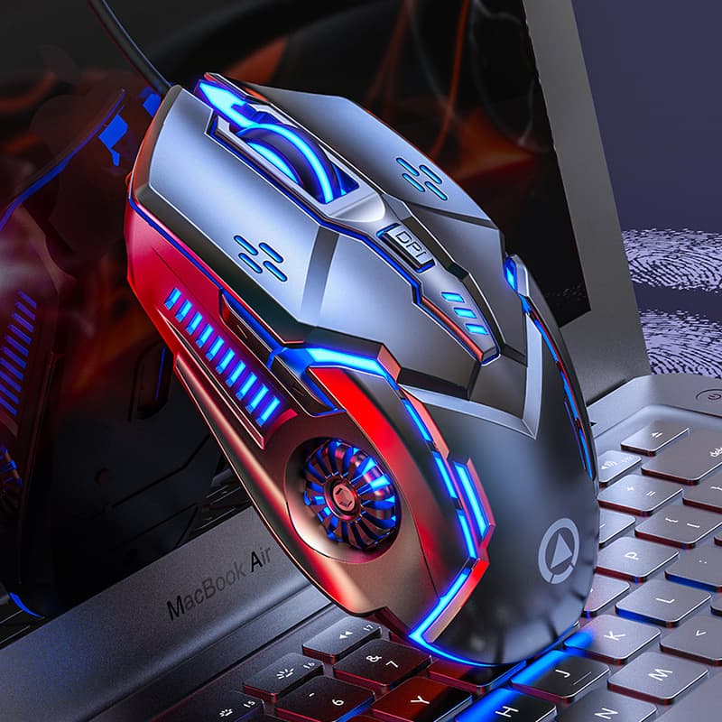 Silver Eagle G5 Silent Wired Mouse Glowing Gaming E-Sports Mechanical Computer Accessories Cross-Border Private Model Amazon Wholesale