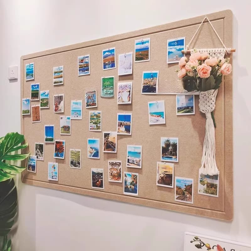 Photo Wall Felt Board Wall Sticker Kindergarten Art Display Wall Decoration Soft Cork Board Culture Wall Sticky Note Wall Panel