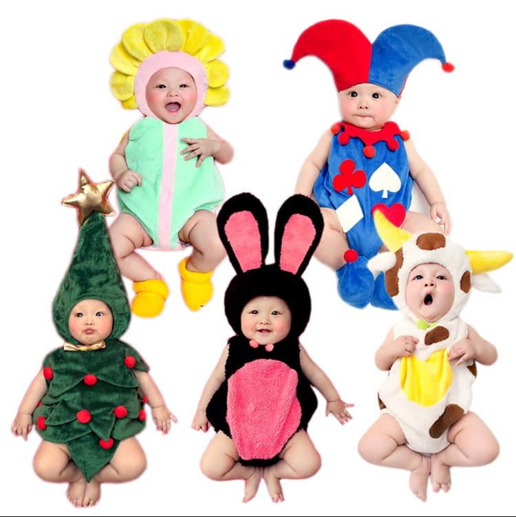 Halloween Children's Costume Photography Studio Theme Outfit 100 Days Photo Shoot Cute British Style Soft Nylon Fabric