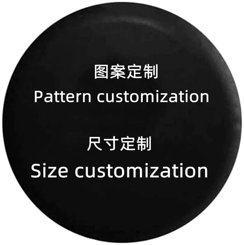 Car spare tire cover PVC leather SUV pickup truck off-road tire cover exterior tire cover spare tire cover source factory